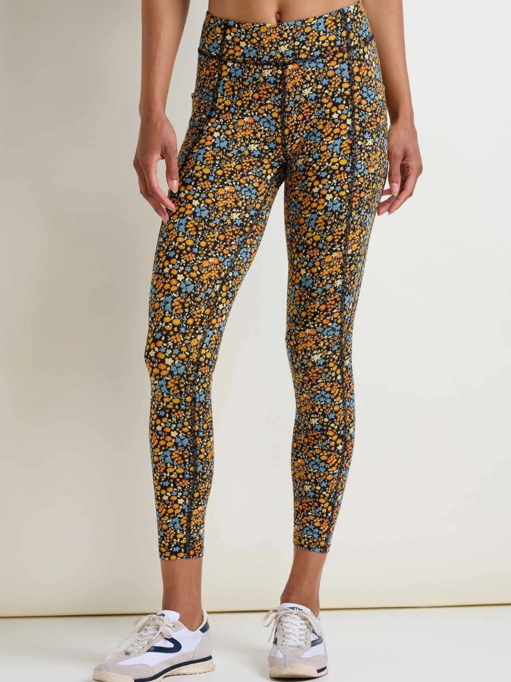Toad&Co Terrane 7/8 Leggings in Ditsy Floral Print